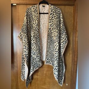 Ann Taylor Animal Print Wrap One Size